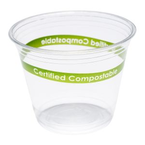 Bulk Clear Biodegradable PLA Cups For Espresso Coffee Customized