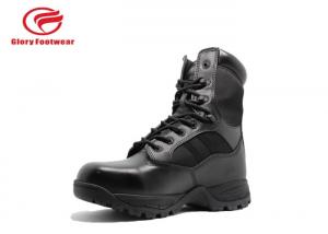 Wholesale Cordura Upper Leather Military Boots Steel Shank , Mens Trendy Combat Boots  Lace Up from china suppliers