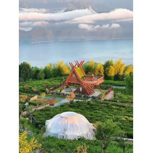 6m Clear Bubble Tents Waterproof Polycarbonate Dome House For Dinning Or Wedding