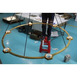 Villa Living Room Crystal Chandelier with Customization Options and Assembly