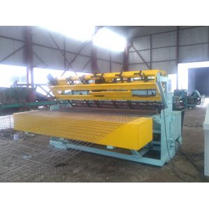 Industrial Fence Panel Making Machine , Fully Automatic Wire Mesh Machine