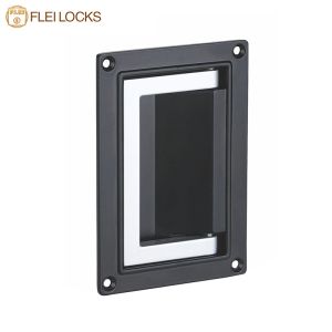 Electrical Cabinet Door Pull Handles Zinc Die Casting Material Spray Coating