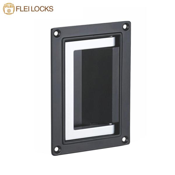 Electrical Cabinet Door Pull Handles Zinc Die Casting Material Spray Coating