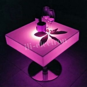 Wholesale commercial used PE plastic LED glowing table from china suppliers