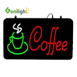 High Resolution LED Neon Sign for Self-Service Business Illuminated Open Coffee
