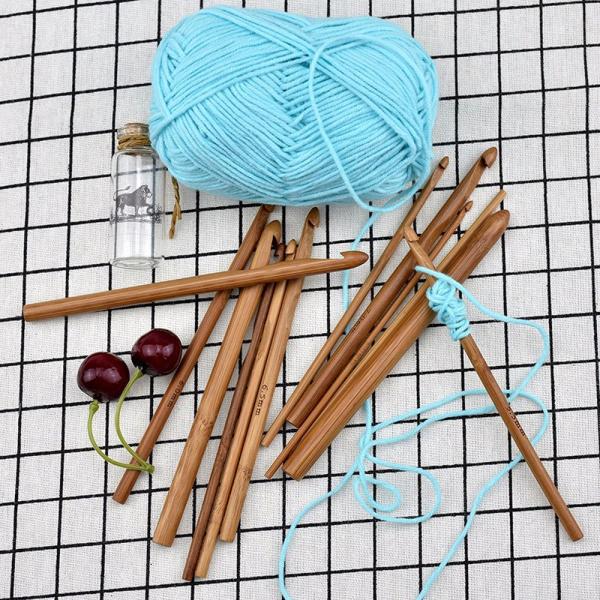 Eco-Friendly Bamboo Crochet Hooks Durable & Comfortable for Hand Knitting