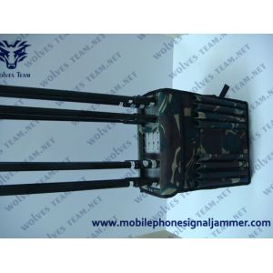 Wholesale High Power GPS WIFI Cell Phone Signal Jammer 8 Bands Military Backpack 200M Range from china suppliers