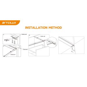 A4500 Drawer Light Customized Length 40*13mm DC12V SMD3014(18PCS) 7.2W 3000/4000