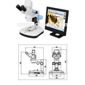 LED Digital Optical Microscope 500x With Digital Camera A32.2602