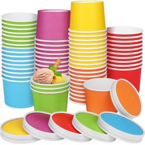 Wholesale Eco Friendly Sturdy 12oz Ice Cream Cups Paper Ice Cream Pots from china suppliers