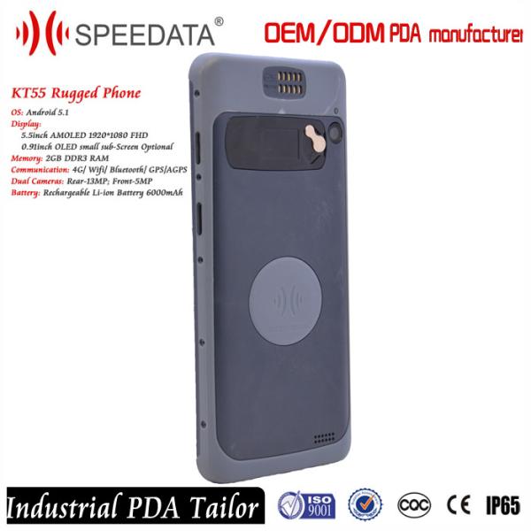 Handheld Android 5.1 Mobile Phone PDA Mobile Device with Rechargeable 6000Mah