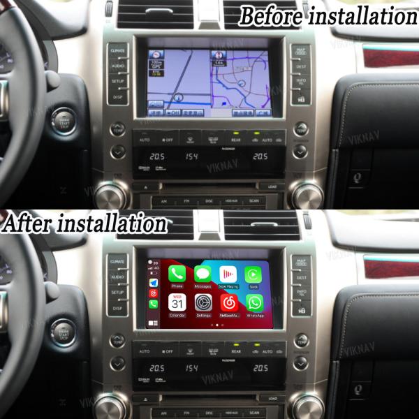 Viknav Linux System For Lexus GX 2009 -2012 Wireless Apple CarPlay Android Auto Only Support Original Car Screen