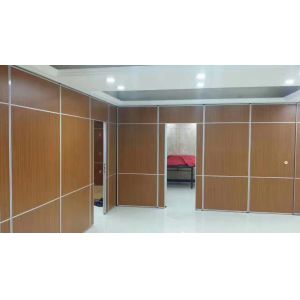 MDF Board Sliding Folding Partition Walls / Great Hall Mobile Room Dividers