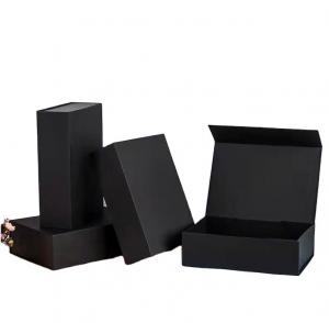 Wholesale Customized Black Magnetic Shoe Box Paperboard Fancy Packaging Box from china suppliers