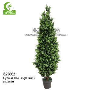 Handmade H165cm Artificial Cypress Trees Outdoor With Single Trunk