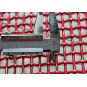 Red 72A Manganese Steel Crusher Mining Wire Screen Mesh