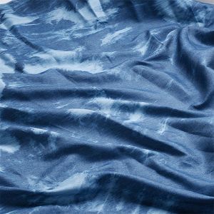 Spring Summer Tie Dye Denim Fabric Washed 32s 145cm 4.5OZ