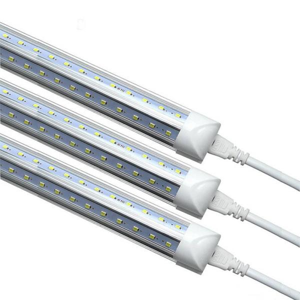 270° Beam Angle T8 LED Tube Lighting with Up to 140lm/W, Dimmable, US/EU Plug