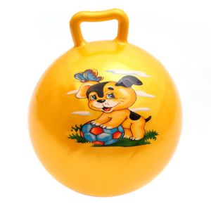 Nontoxic Odorless Inflatable Ball With Handle , Anti Slipping Jumping Bouncy