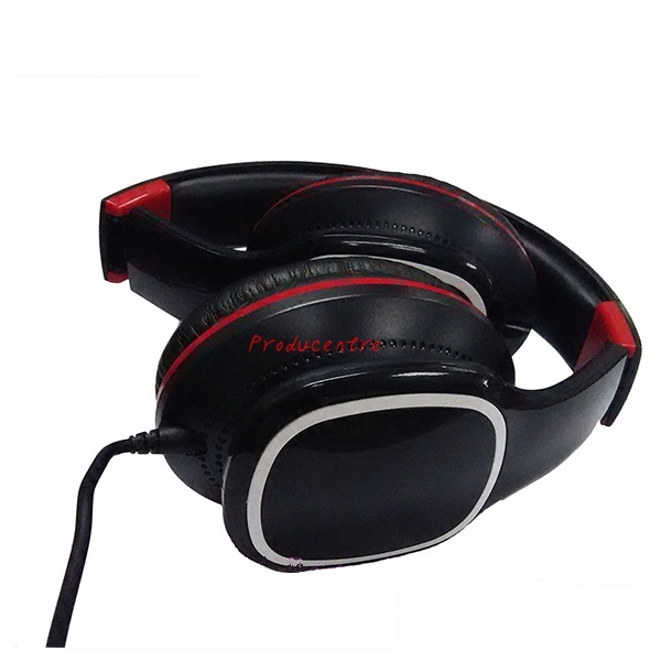 custom communication headphone wholesale good shape music headphone with noise reduction made with gloss ABS