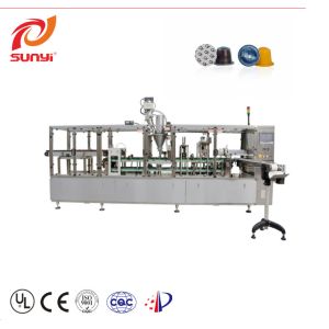 Four Lanes Aluminum Nespresso Coffee Capsule Filling Sealing Machine With CE