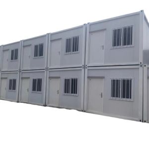 Triangle Roof Flat Pack Prefab House 20ft 40ft Container House with Customized
