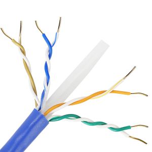 Pure Copper Ethernet Cat6 Lan Cable 1000 Ft CU 4PR 23AWG 0.57mm For Indoor