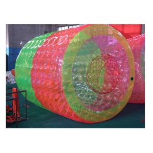 Pink / Green Colorful Durability Inflatable Water Roller 2.5* 2.2m For Park