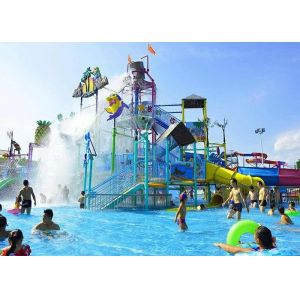 Galle Pirate Theme Aqua Playground With Capacity 100 Rider / Time