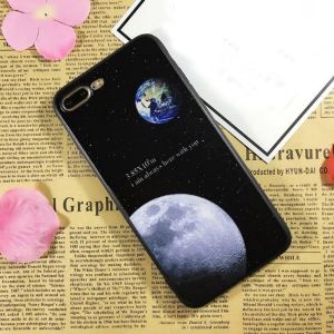 PC+TPU Silk Grain The Earth 's Surface Space Cell Phone Case Cover For iPhone 7