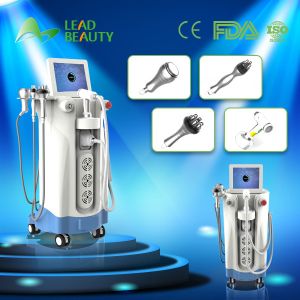 China Multifunctional body shaping Cavitation RF 4 handles HIFU Slimming Machine on sale