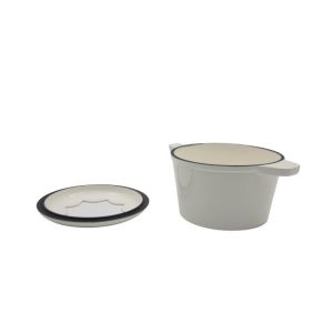 Custom Enamel Coating Cheese Fondue Pots 1.5 Quart Non Stick