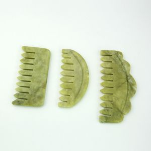 Darken Green Jade Massaging Comb Scraping Gua Sha
