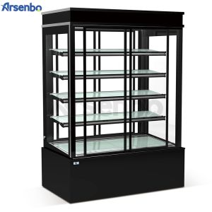 Stainless Steel 768W Dessert Display Fridge , Multipurpose Cake Showcase