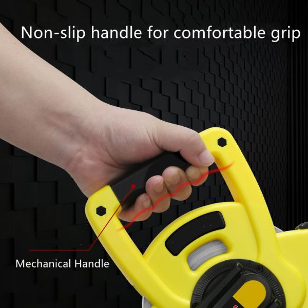 13mm Metric Steel Tape Measure 30M Nylon Coated Engineers Scale Tape Washable