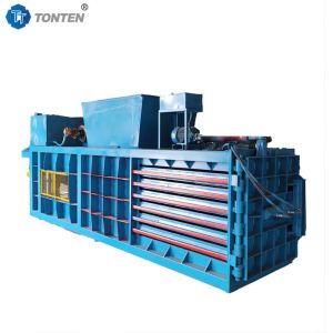 Horizontal Hydraulic Plastic Baling Machine Scrap Baler Compress Automatic