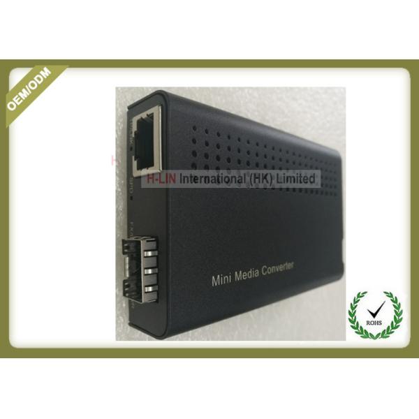 Professional Industrial Mini size compact Optical Media Converter 10/100/1000Mbps DC 5V~12V