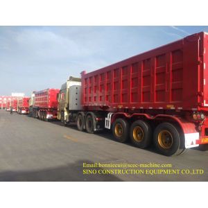 60T Shipping Container Van Curtain Trailer 12R22.5 Tire