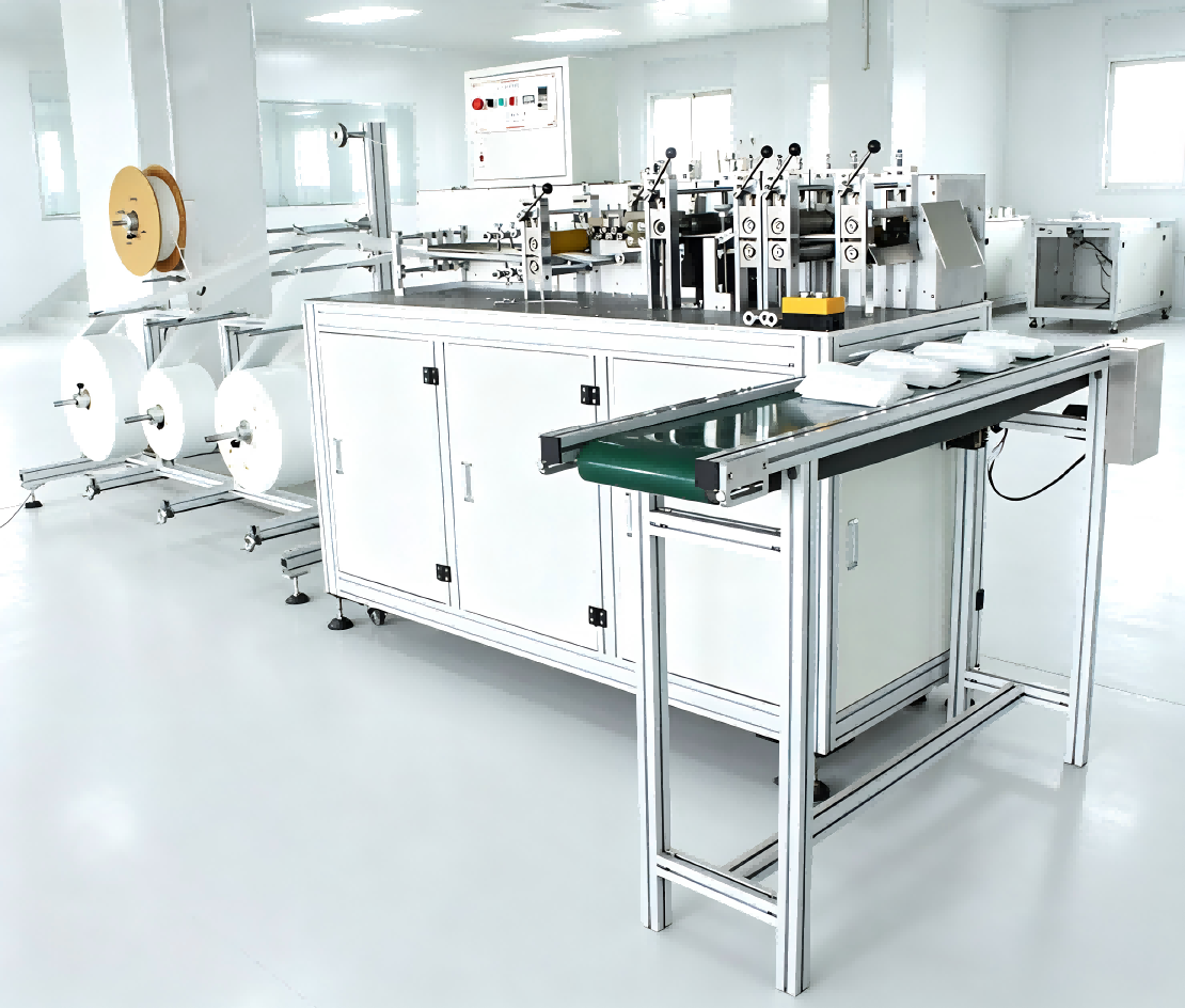 Smart Reliable Automatic Face Mask Blank Machine | AI-Ready PPE Equipment Stable, 1-5 Ply Production