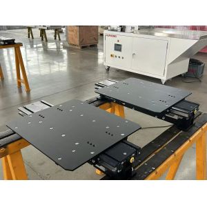 1000 X 1100MM Bin Telescopic Fork Lightweight Single Motor Double Deep Fork Red