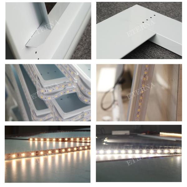 Rectangle Wall Mounted Smart TV Mirror Defogger Space Saving High Visibility