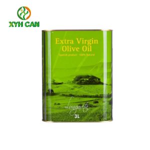 Rectangular Tin Containers 3 Liter Food Can Packaging Using For Peanut Oil