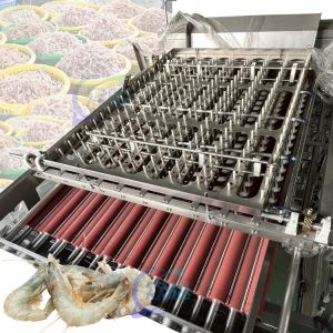 Stable 3.19KW Shrimp Deveiner Machine , Practical Prawn Shelling Machine