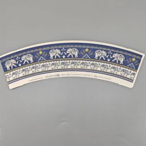 Biogradable Food Container PE Coated Paper Cup Fan With Customized Logo