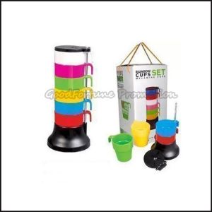 customed logo promotion stacked 4pcs set Eco pp rainbowcoffee water milk bottle