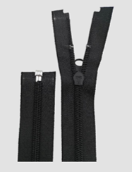Black Reflective Zipper 3.1cm Width for Safety Workwear