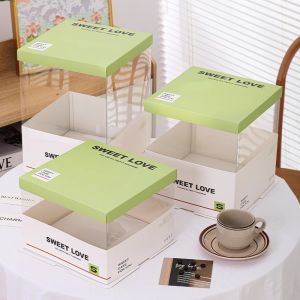 Customizable Paper Thickness Cake Packaging Boxes with CMYK / Pantone Printing