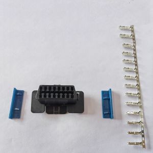OBD 2 16Pin Connector OBD Wire Sockets Connector Obd II Adapter Diagnostic Tools