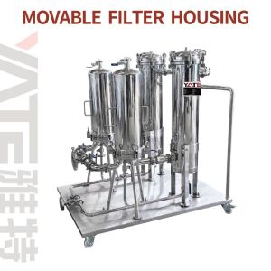 Wholesale Food Grade Movable Filter Housing Flange Or Thread Connection 1.6 Mpa Design Pressure from china suppliers