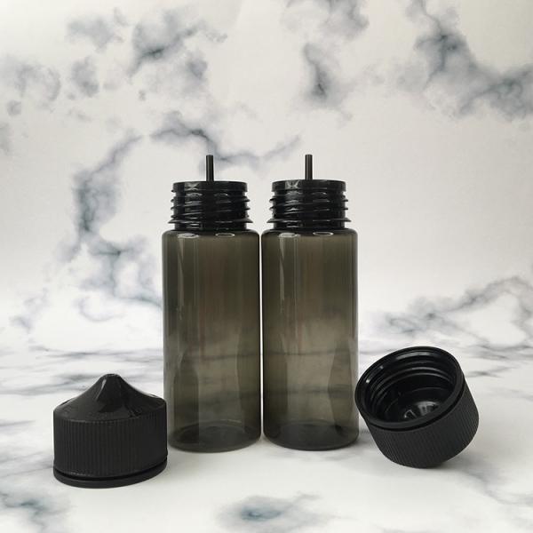 E Liquid Bottle Transparent Screw Cap Round Shaped Childproof Neck Various Capacities